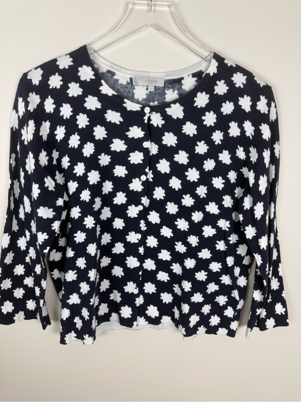 HOBBS Navy Blue Whisper Weight Boxy Cardigan